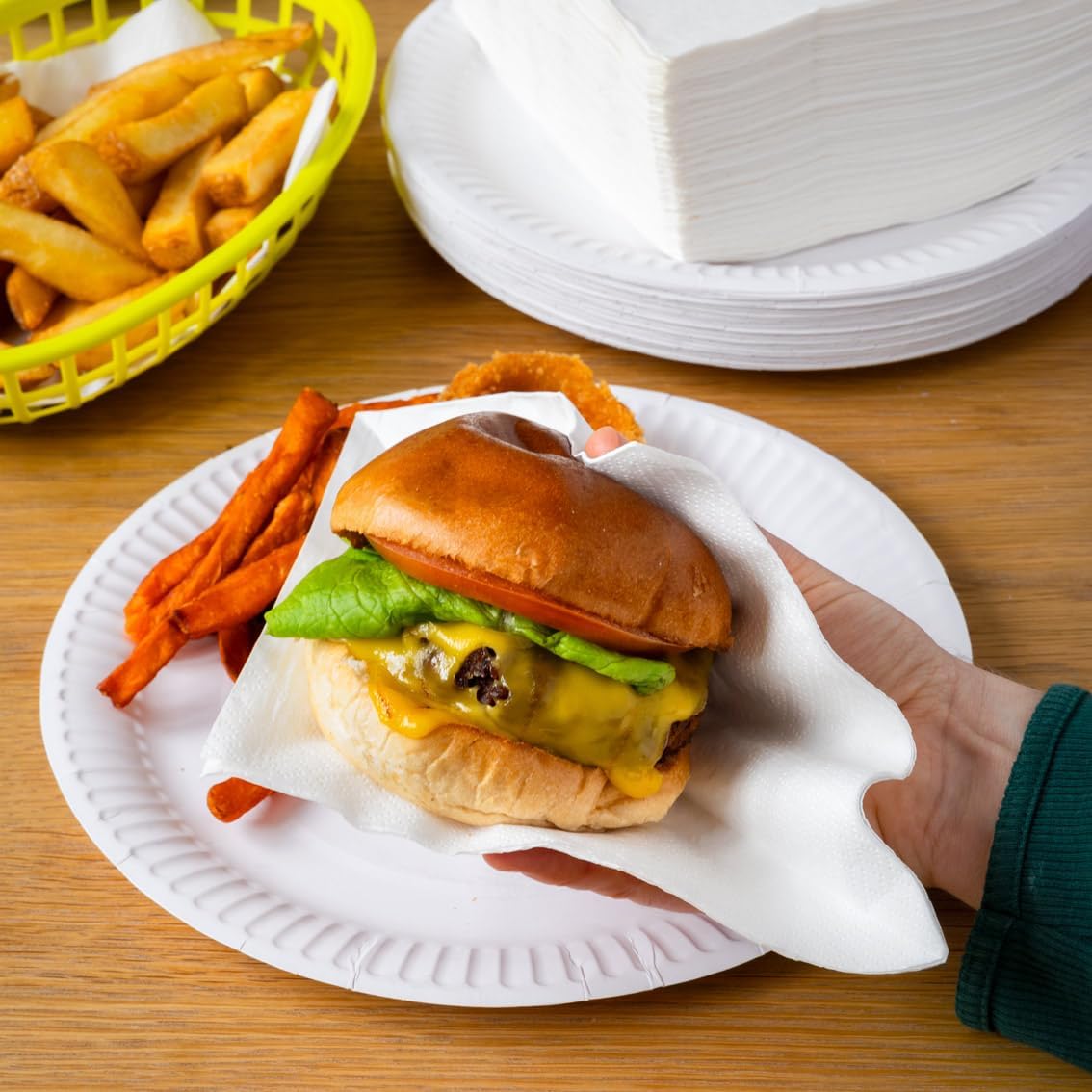 Talking Tables Table Kind 100 Pack Soft White Napkins 2-Ply 33cm 7