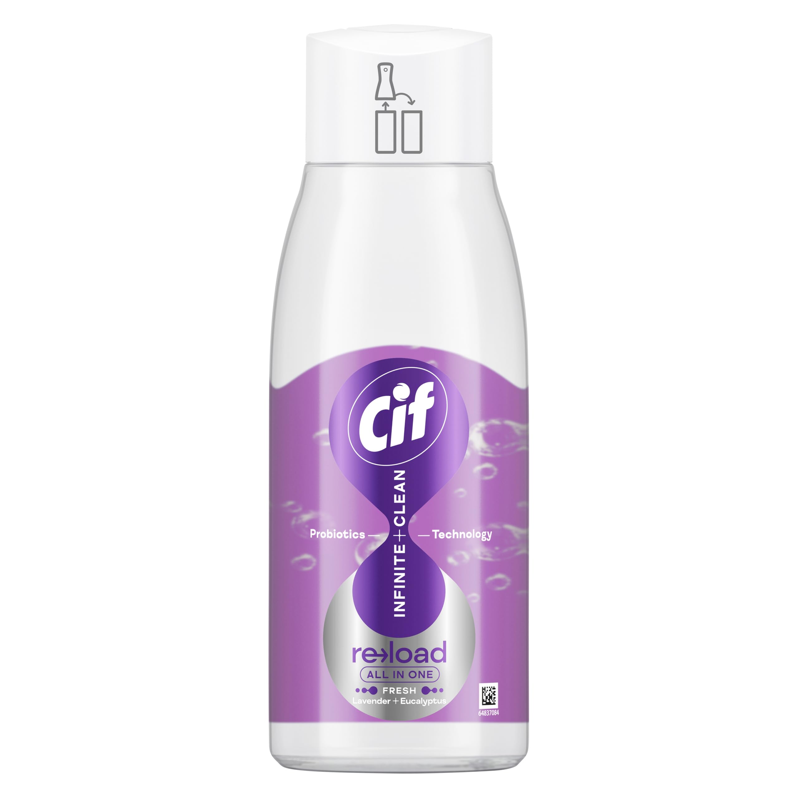 Cif Infinite Clean All-Purpose Cleaner - Lavender & Eucalyptus Scent | 590ml Reload Pack