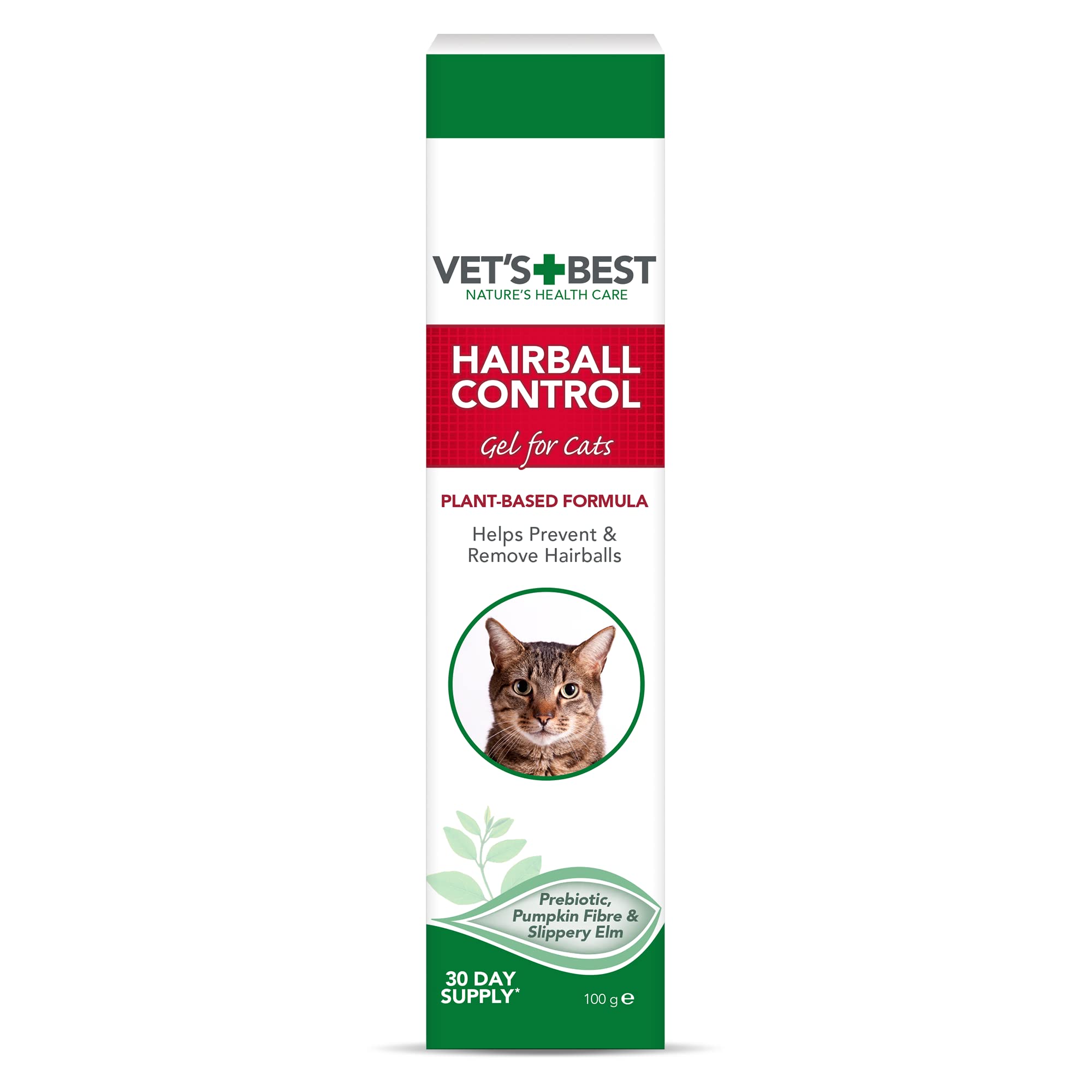 Vet's Best Cat Hairball Relief Digestive Aid Gel - 100g | Chicken Flavor | All Life Stages 1
