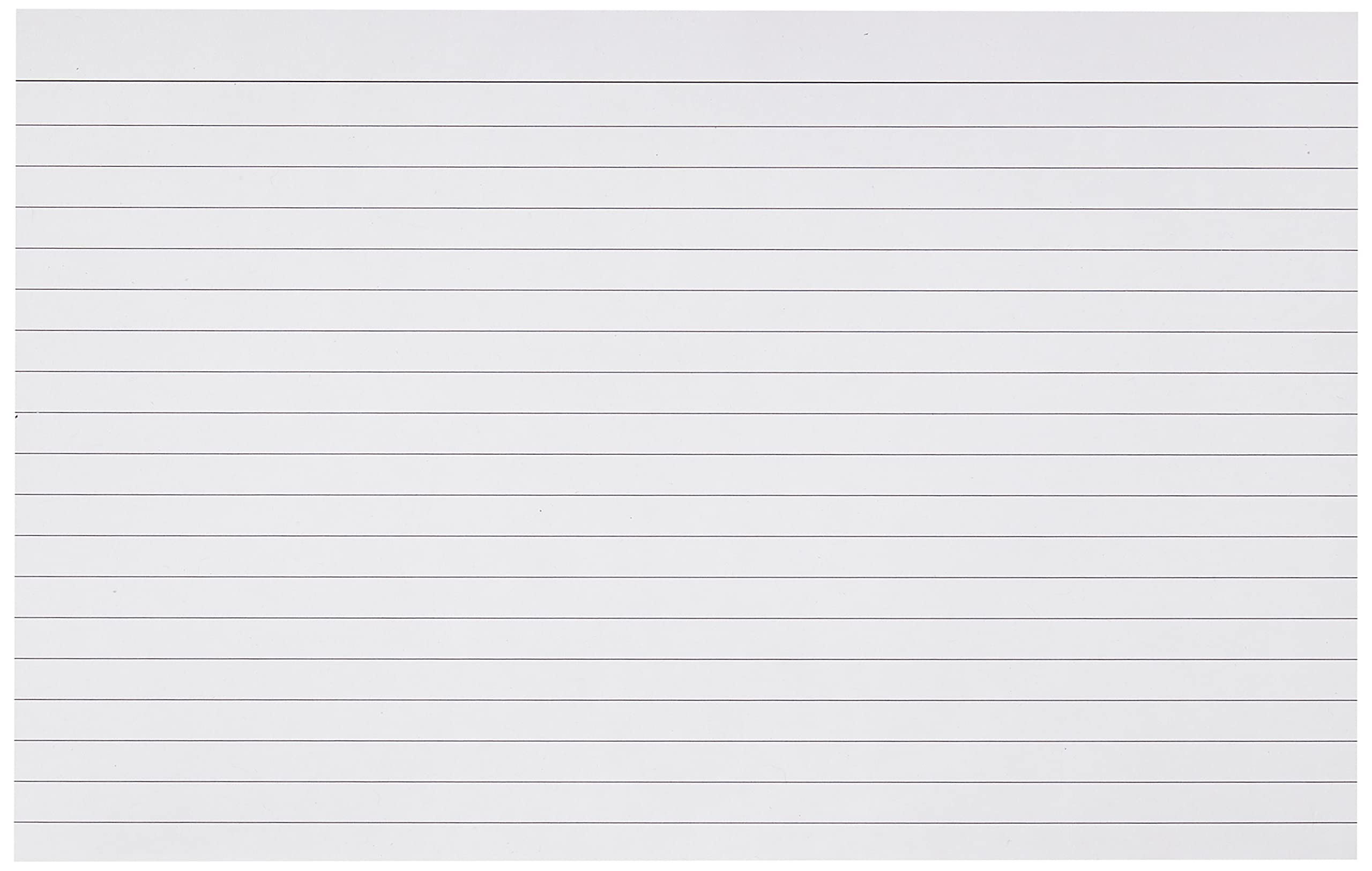 Q-Connect Record Cards - Ruled Feint White | 203 x 127mm | 100 Pack