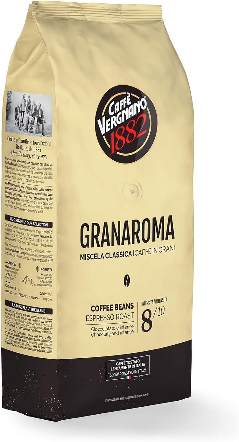 Caffè Vergnano 1882 Gran Aroma Whole Bean Coffee (1 kg)