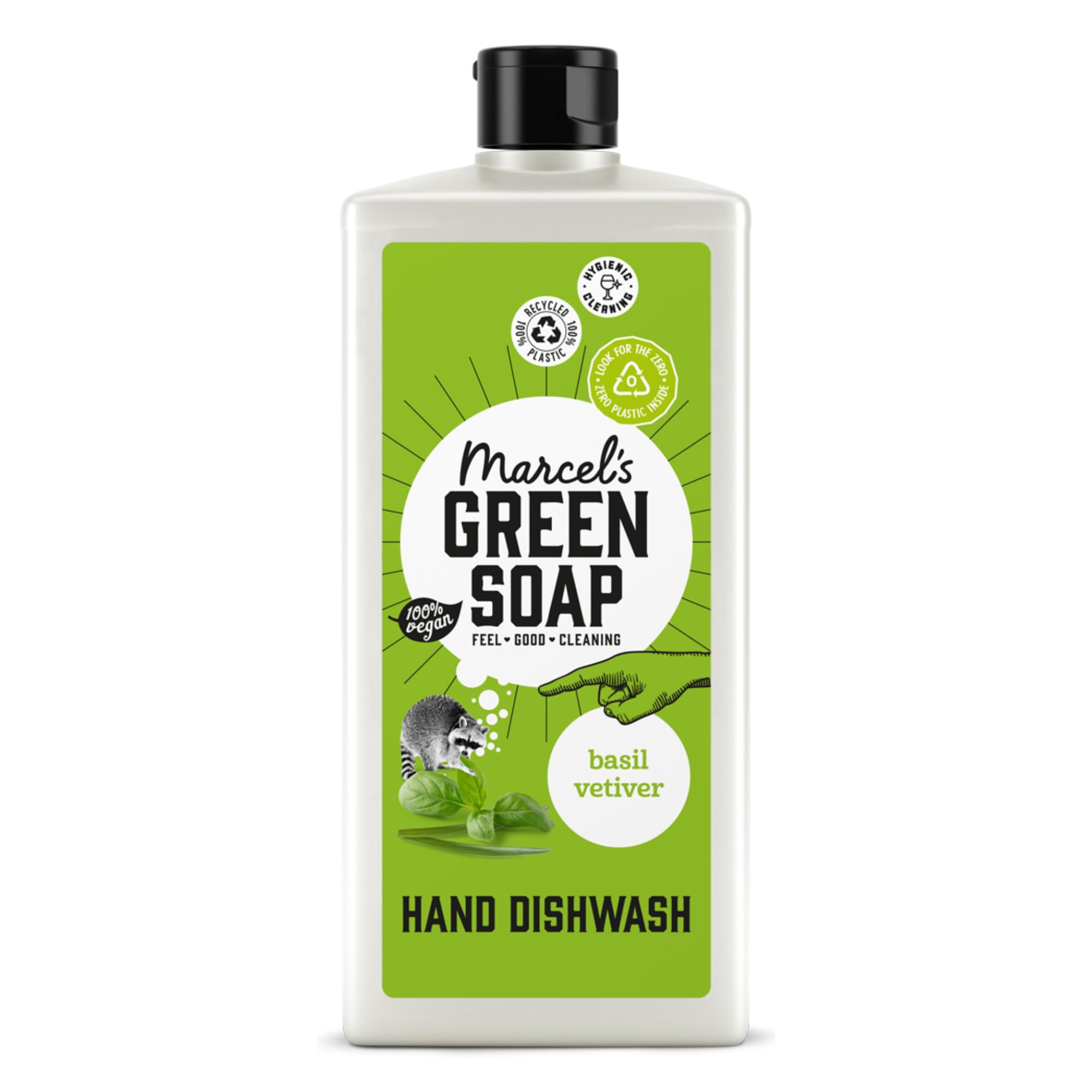 Marcel's Green Soap Washing-Up Liquid - Basil & Vetiver Scent | 500ml | Biodegradable