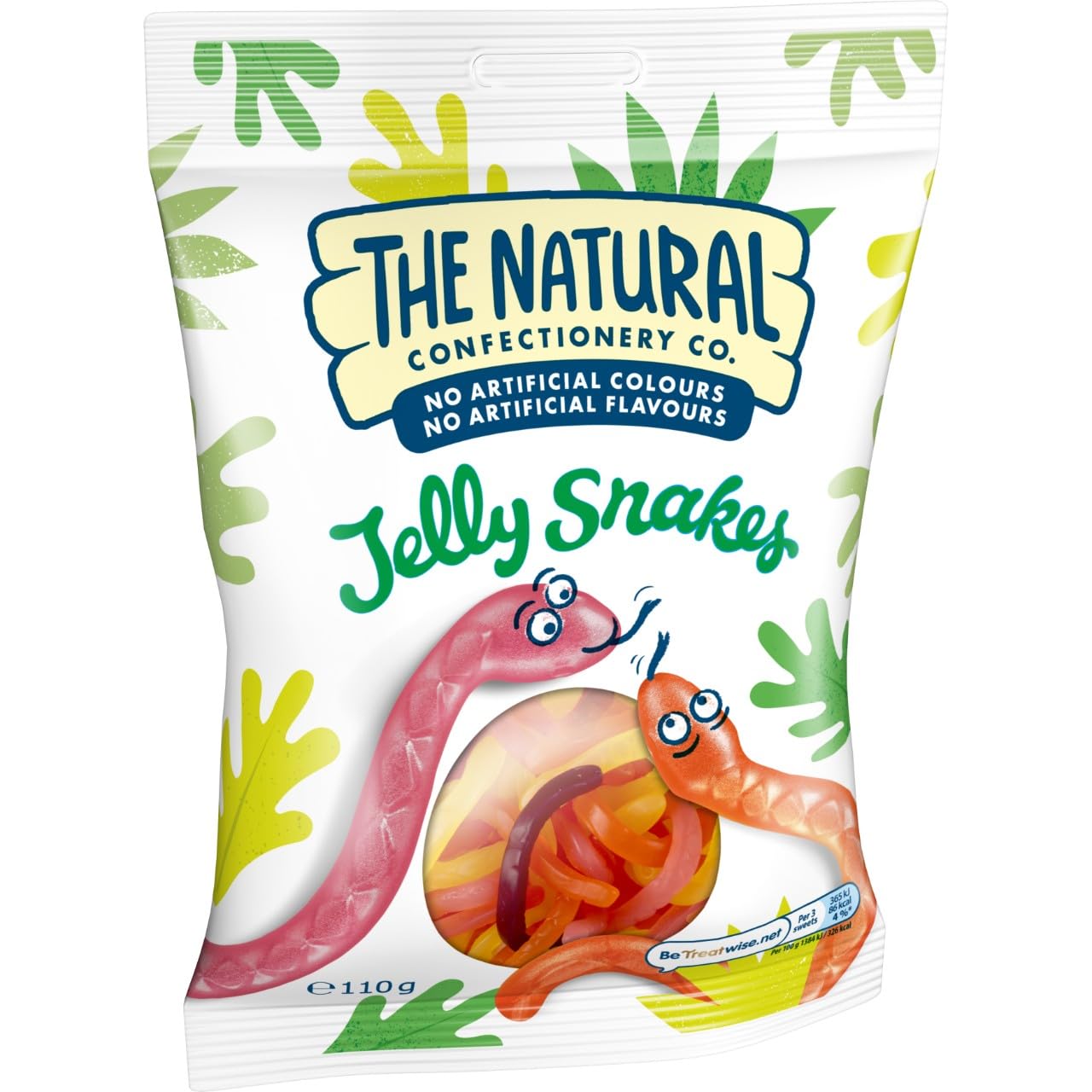 TNCC Jelly Snakes - Assorted Fruit Gummies | 110g Pack 3