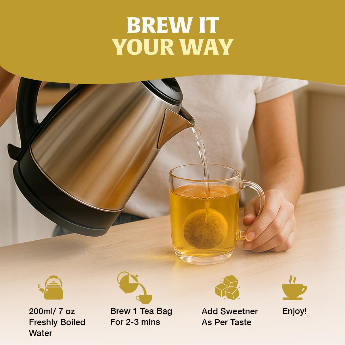 HANDPICK Lemon Ginger Herbal Tea Bags - 100 Count | Lemon, Ginger, Lemongrass & Licorice Blend | Eco-Conscious 6