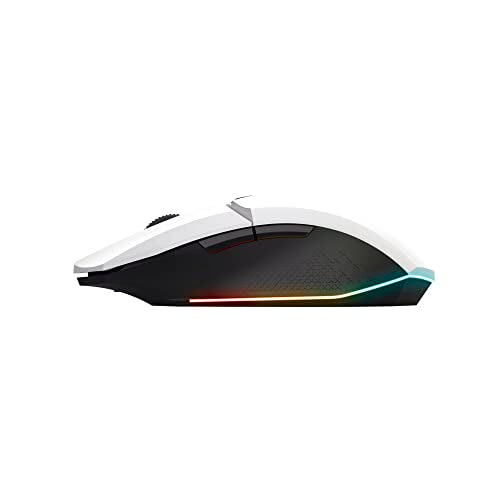 Trust GXT 110W Felox Rechargeable Wireless Gaming Mouse – 80h Battery, 800-4800 DPI, RGB Lighting, 6 Buttons, White 22