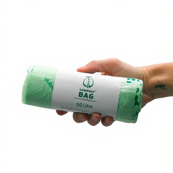 The Compost Bag Company - 50L Compostable Bin Liners 25 Pack