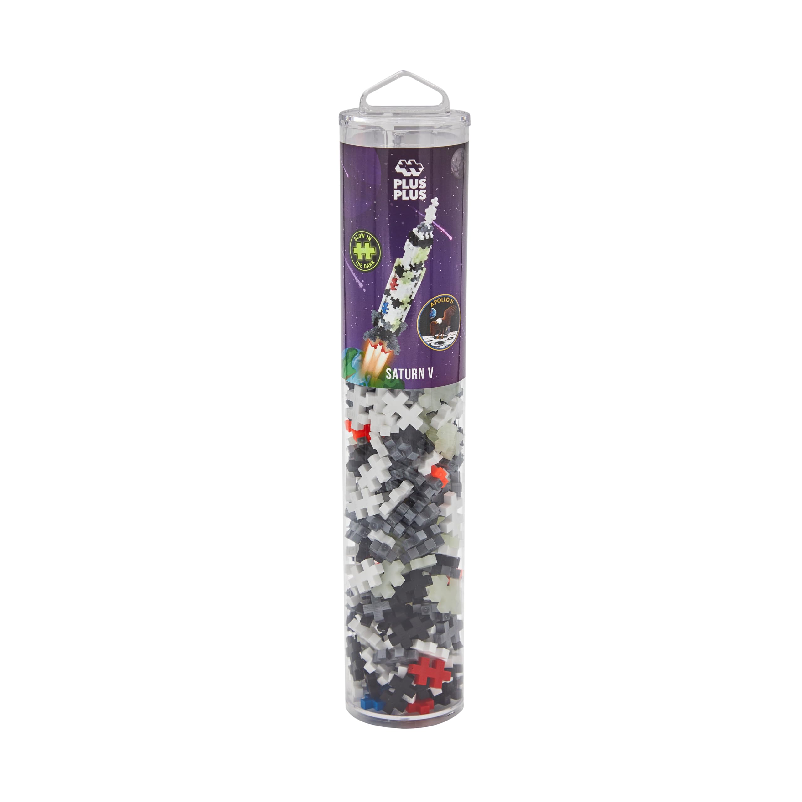 PLUS PLUS Saturn V Rocket Building Set - 240 Pieces | STEM Toy | Ages 5+ 3