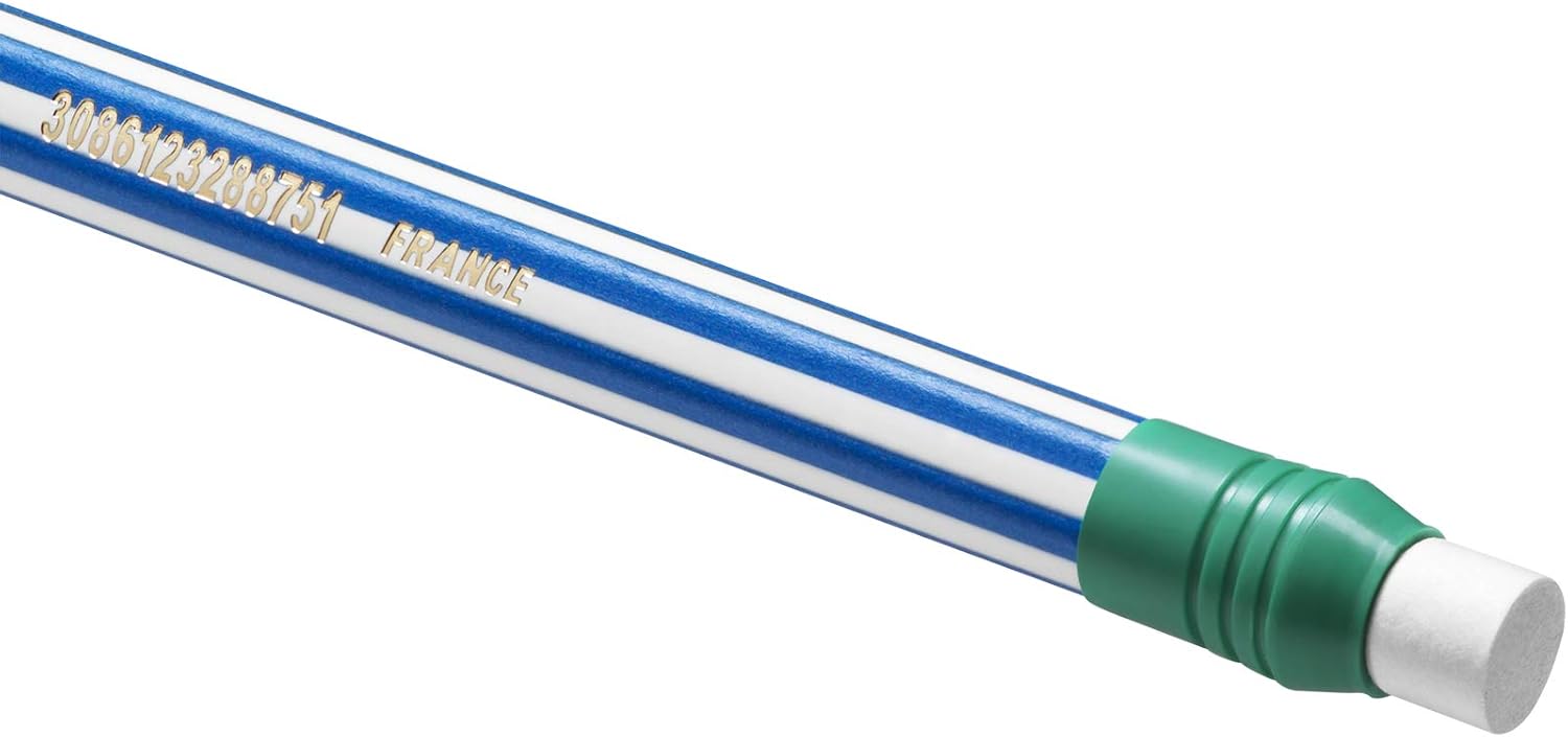 BIC Evolution Graphite Pencils - Pack of 8 - HB Pencils with Eraser - Colourful Stripe Design and Shock-Resistant Lead 3