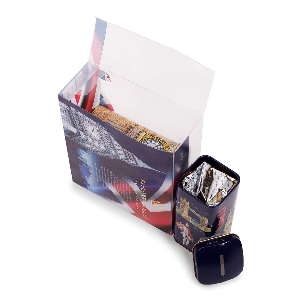 Ahmad Tea London Collection English Breakfast Tea Caddy Gift Set - 3 x 20 Teabags 6