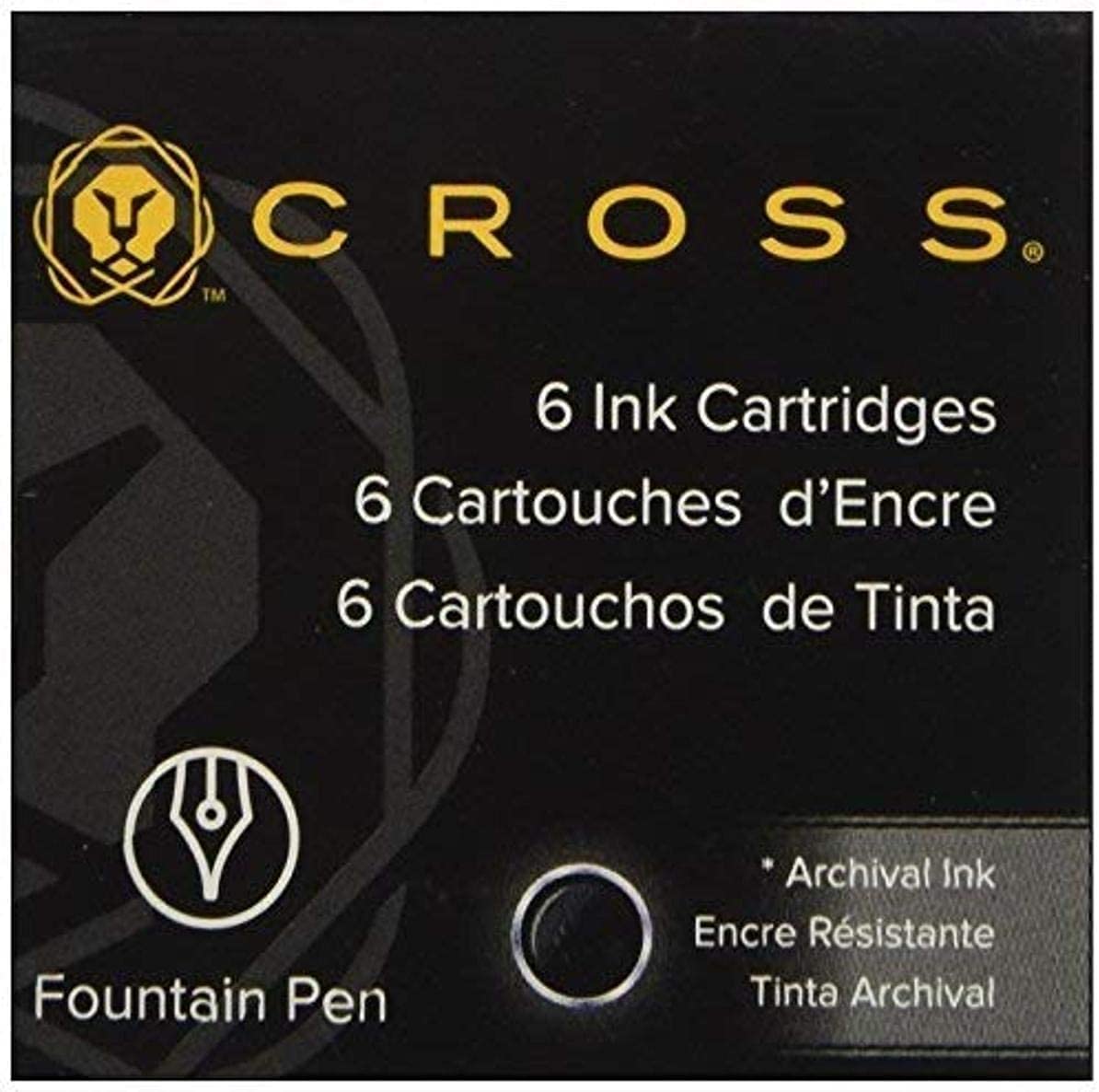 Cross Ballpoint Pen Refill - Black Ink | 6 Count | Model 8921 1