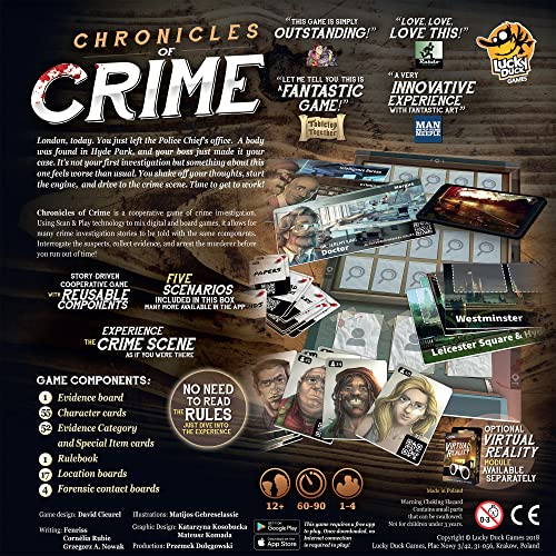 Lucky Duck Games Chronicles of Crime Brettspiel 7
