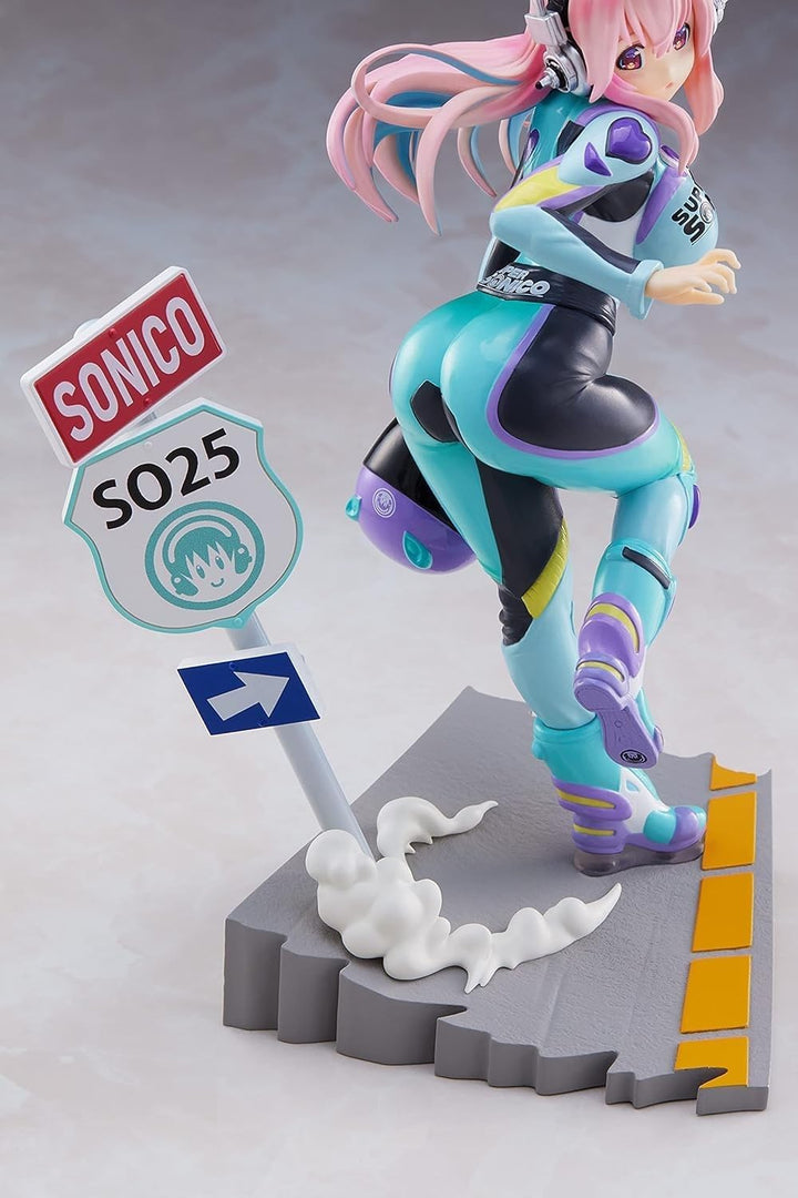 Furyu - Super Sonico Tenitol Non-Scale Figure - Rider Suit Edition with Exclusive Pedestal (Ages 15+)