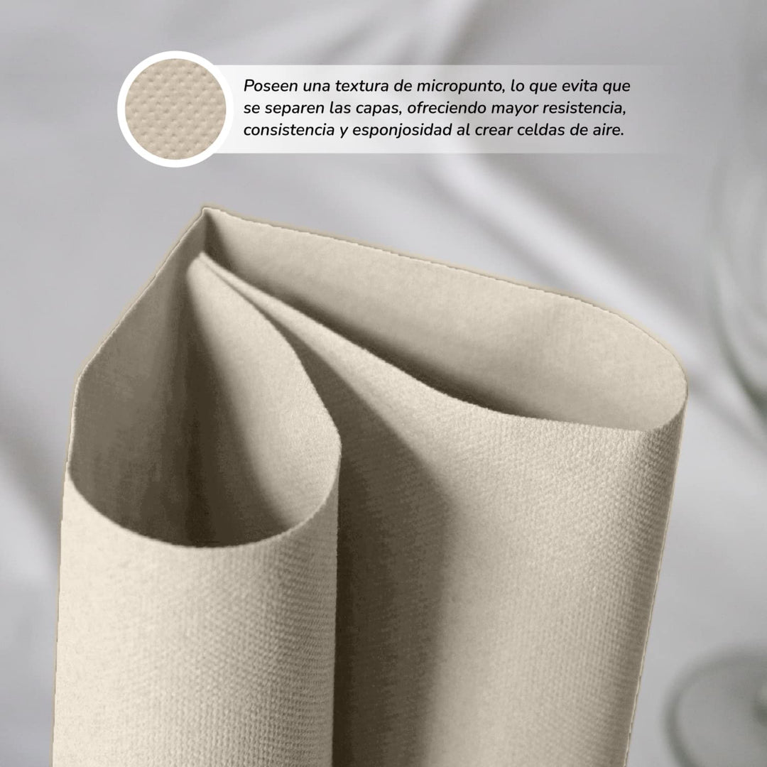 Hostelnovo Eco 10x10 cm Recycled Paper Napkins - 600 Pack, Biodegradable Cocktail Napkins