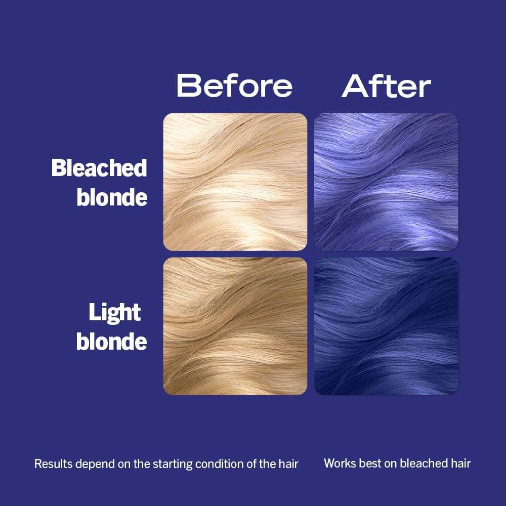 Schwarzkopf LIVE Urban Metallics Blue Mercury U67 Permanent Hair Dye with Coconut Oil - 100g 6