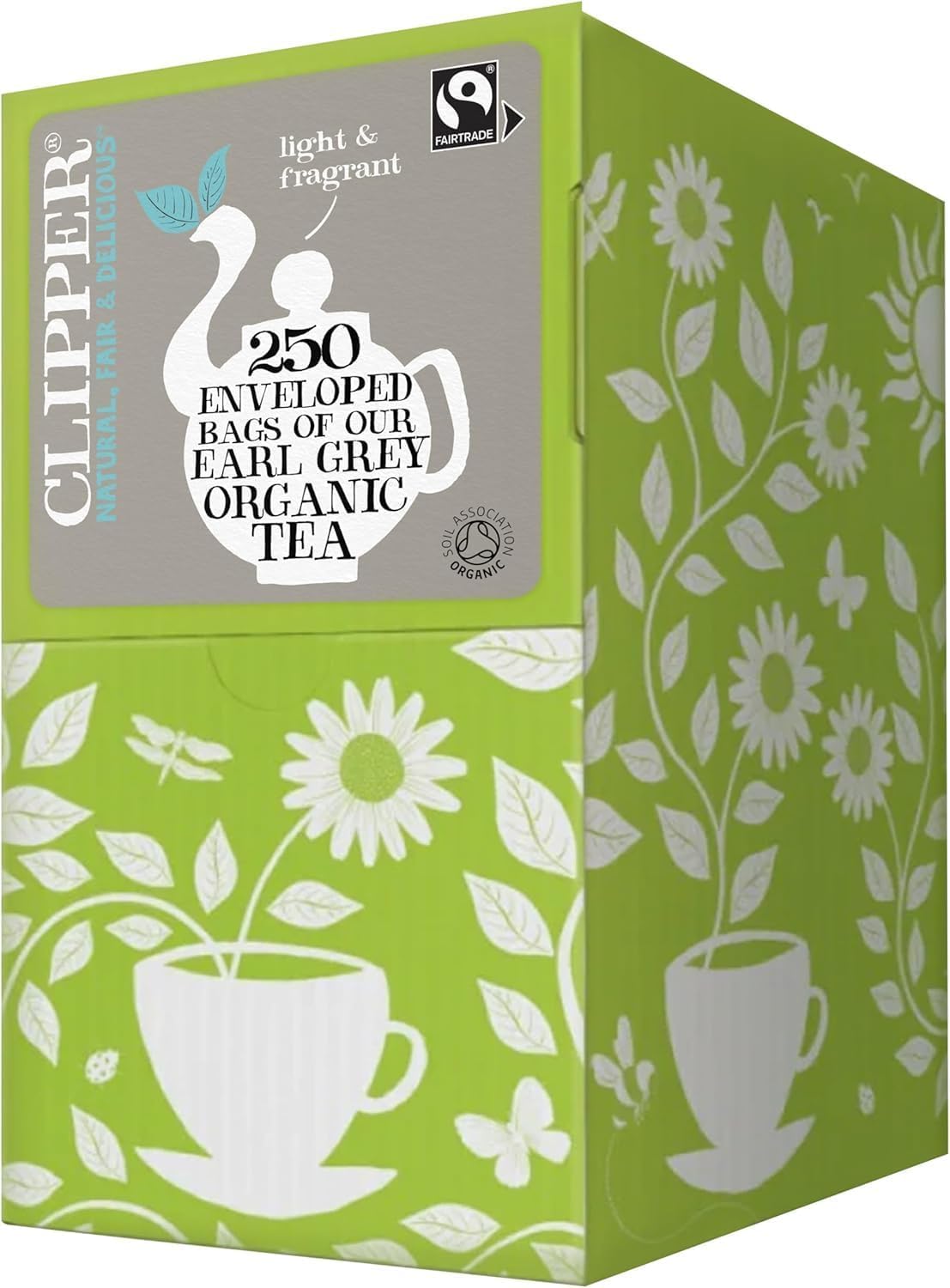 Clipper Organic Earl Grey Tea Bags - Fairtrade & Biodegradable | 250 Count
