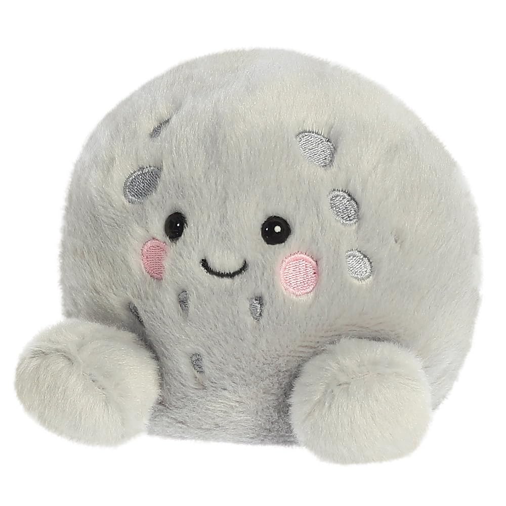Celene Moon Palm Pals Soft Toy - Grey Plush, 13cm, Eco-Friendly, Suitable from Birth 2
