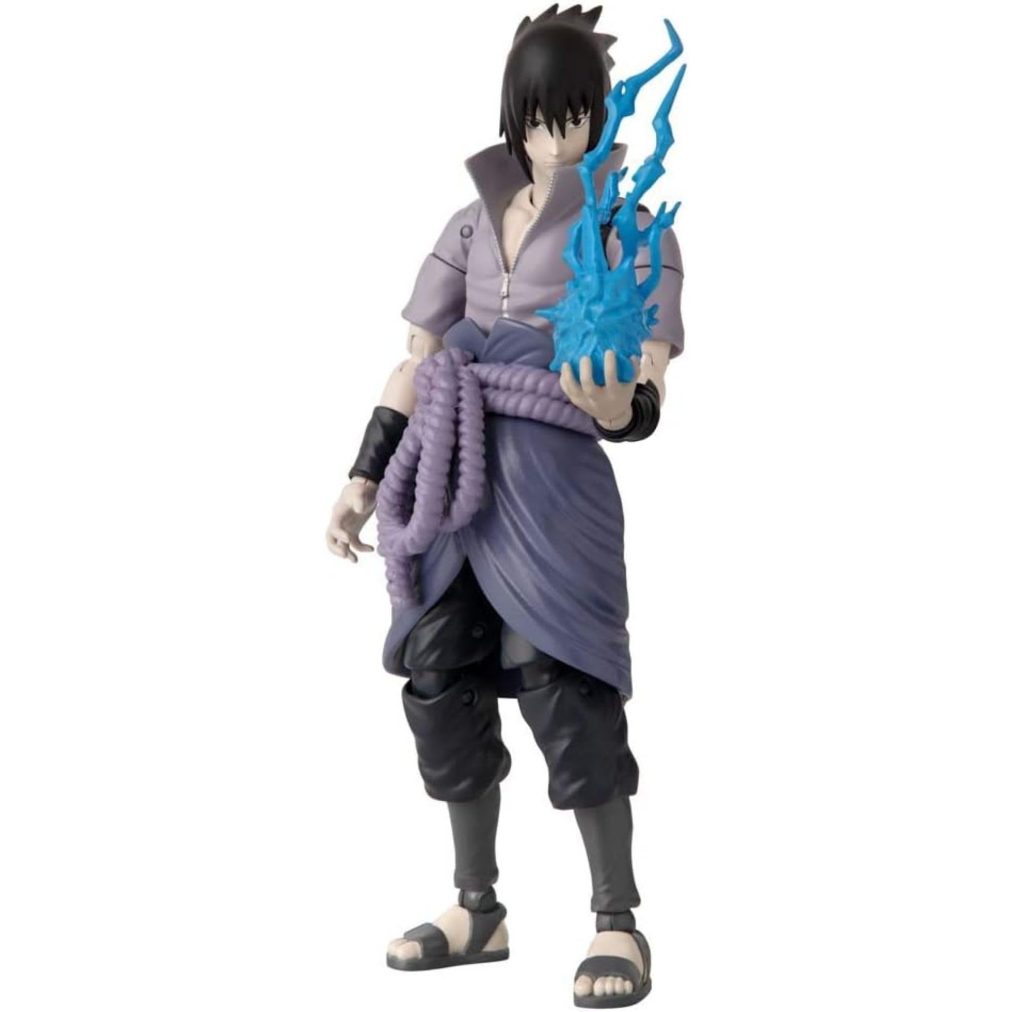 BANDAI Naruto Anime Heroes Sasuke Uchiha Action Figure - 17cm, 17 Points of Articulation