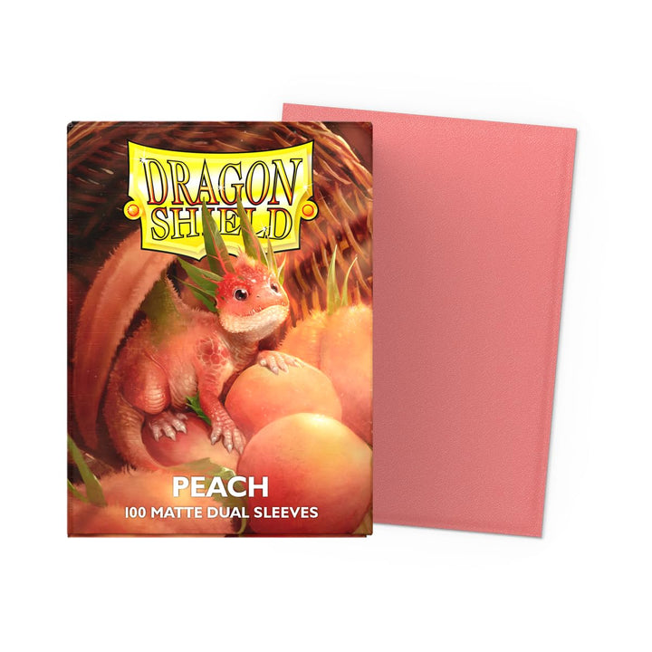 Dragon Shield Standard - Dual Matte Peach (100 Sleeves)