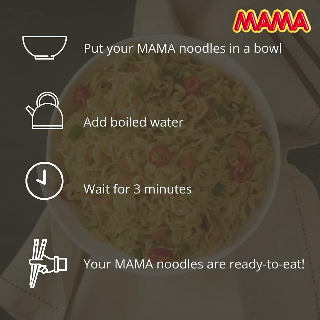 MAMA Hot and Spicy Korean Flavour Udon Noodles, 90g