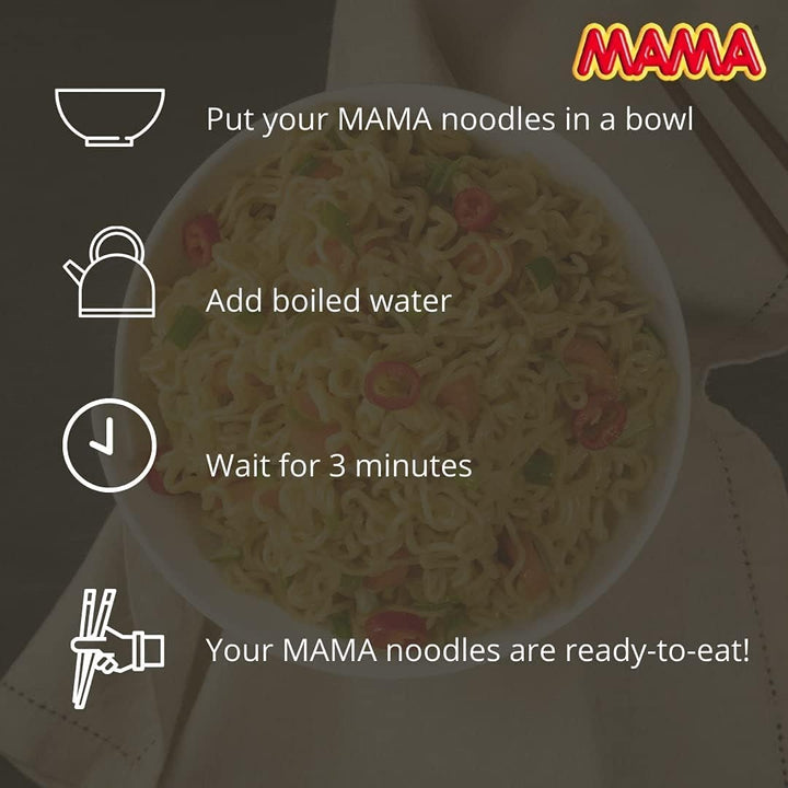 MAMA Hot and Spicy Korean Flavour Udon Noodles, 90g