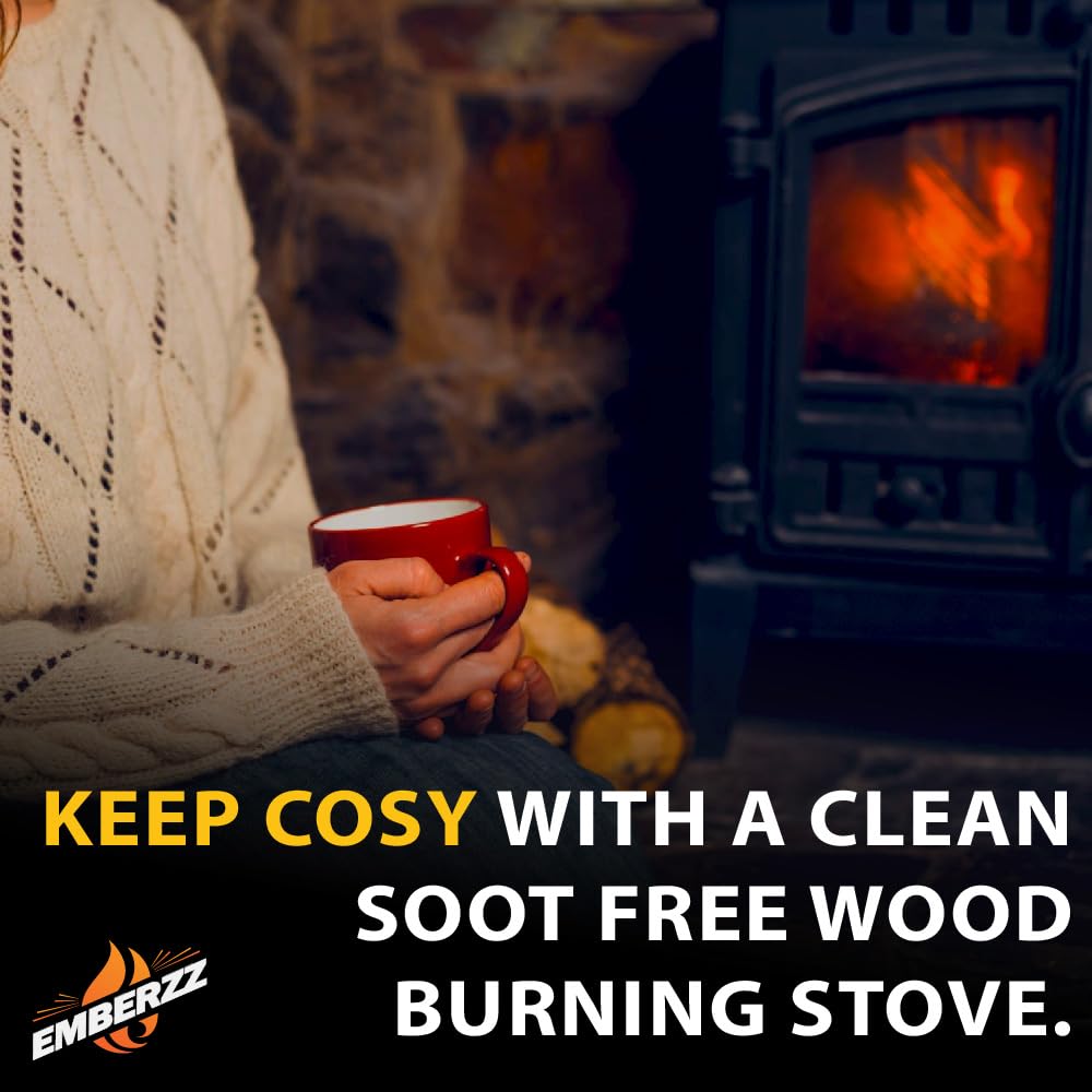 Emberzz Stove Glass Cleaner - Dissolves Soot, Grease & Tar | 500 ml Trigger Spray 6