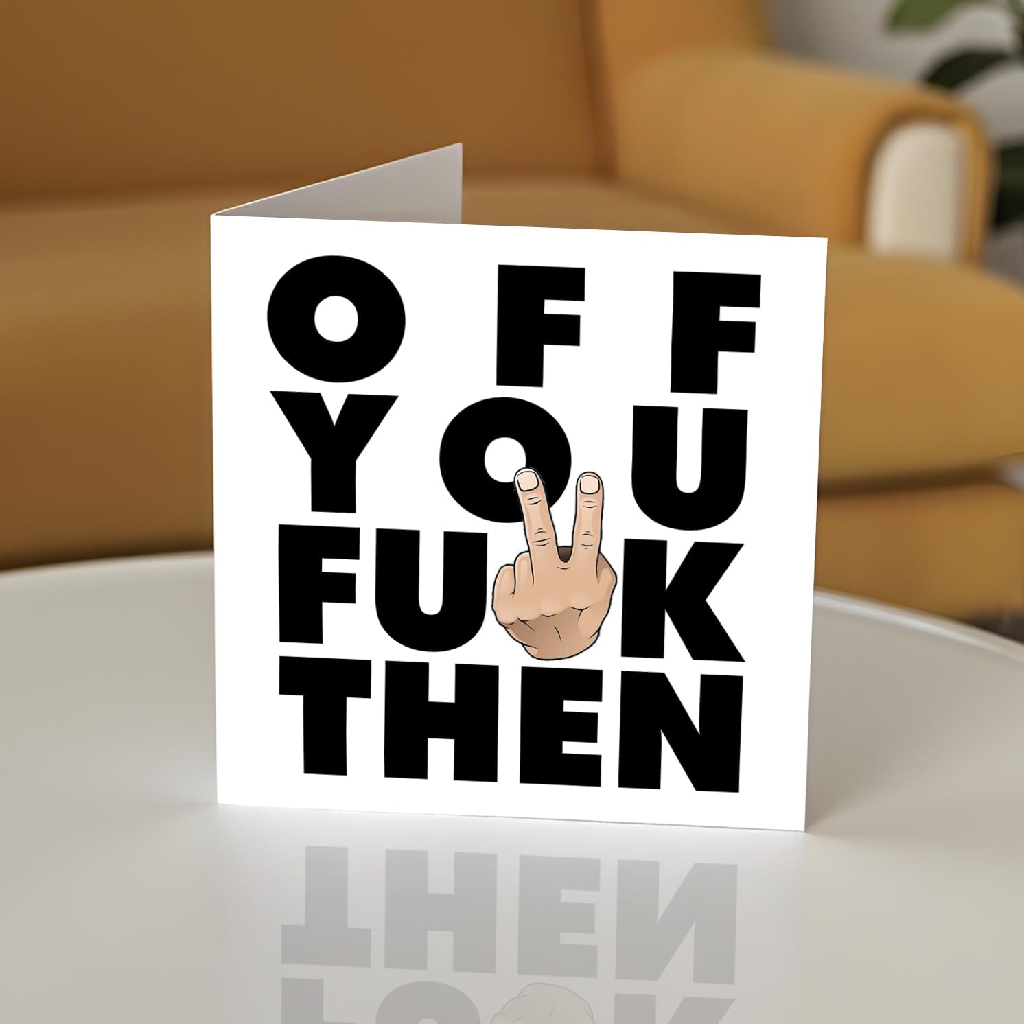 Stuff4 Funny Leaving Card for Colleagues Men Women - Off You F*ck Then | Blank Inside | 145mm x 145mm 3