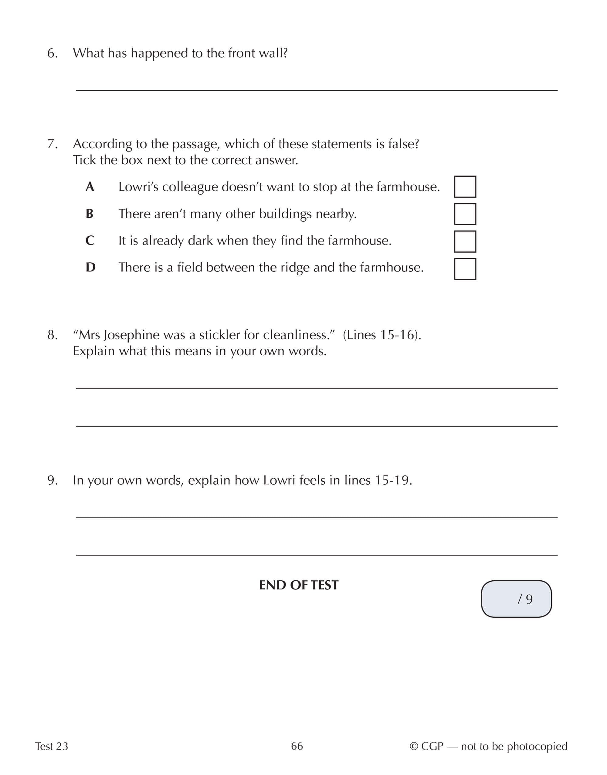 CGP 11+ GL 10-Minute Tests: English - Ages 10-11 Book 1 with Online Edition | 2023 4
