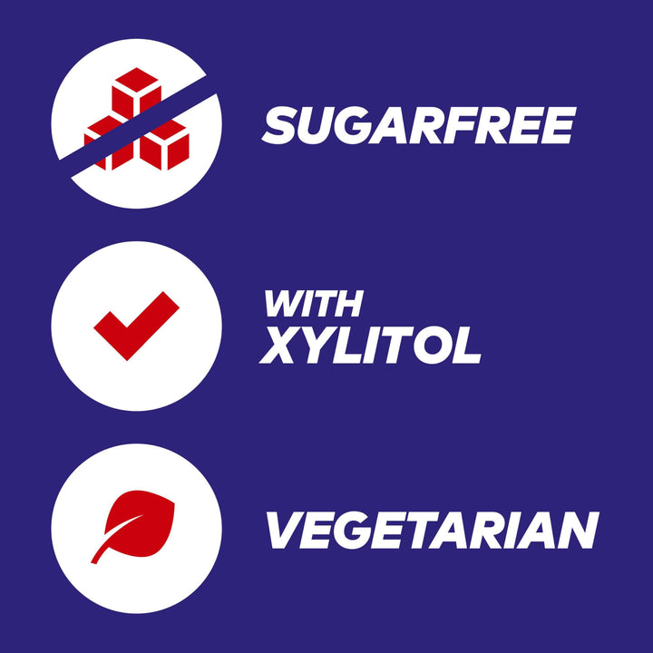 Extra - White Chewing Gum Sugar Free with Xylitol, Classic Mint Flavor, 6 Bottles (276 Pieces)