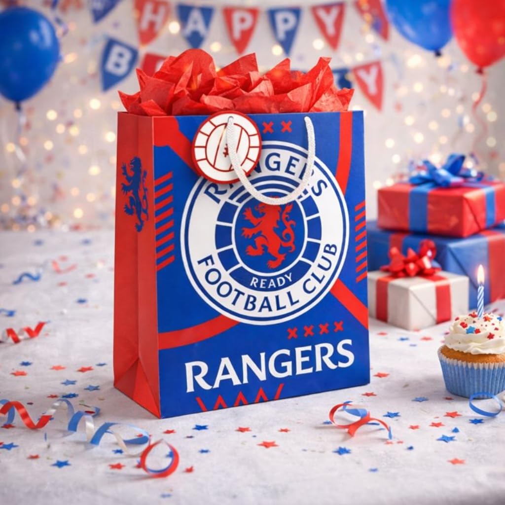 Danilo Promotions LTD Glasgow Rangers FC Medium Gift Bag | Official Merchandise | Textile 3