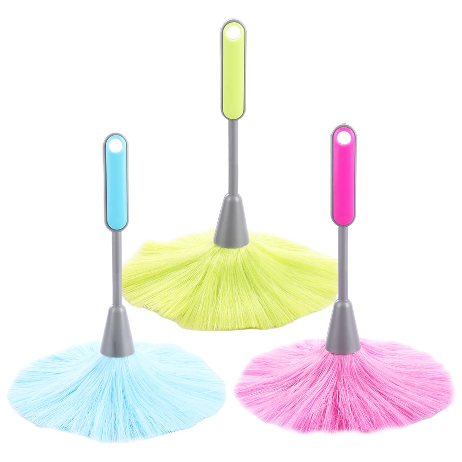 ASelected Fluffy Microfiber Duster - 3 Pack, Anti-Static, Washable | For Delicate Objects & Tight Spaces 4