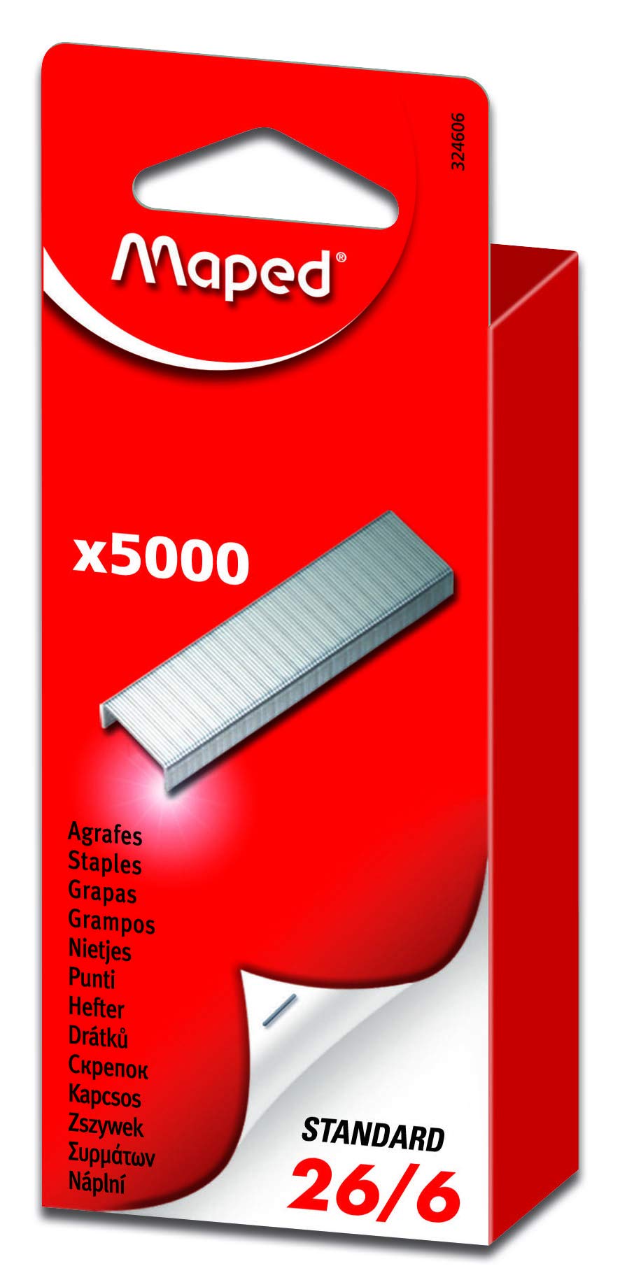 Maped Staples - Size 26/6 | 5000 Pack | Metal Construction 1