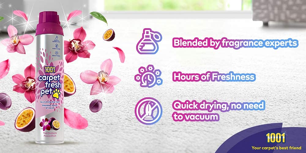 1001 Carpet Fresh Pet - Thai Orchid & Passionfruit - 300ml