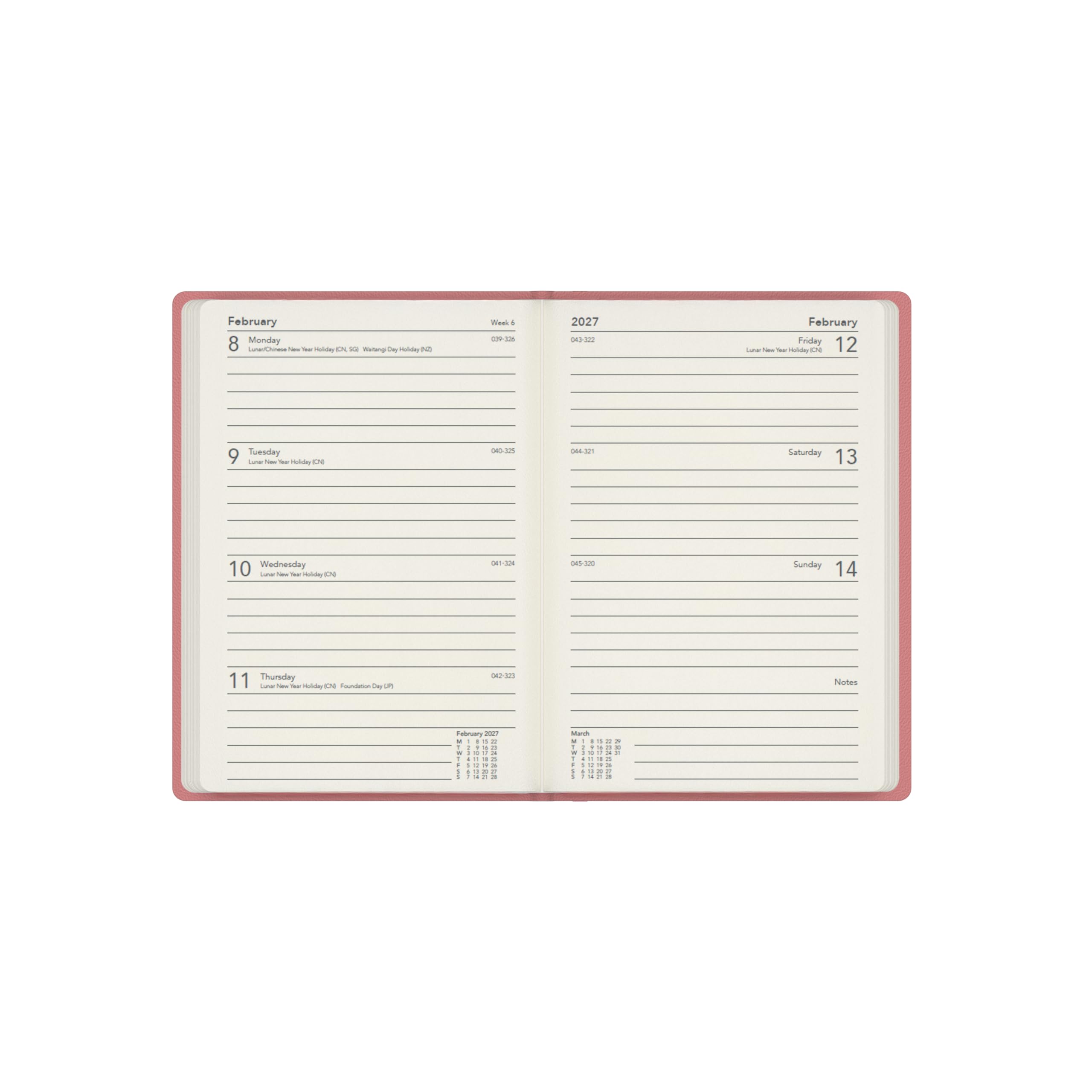 Collins 2026-2027 Mid/Academic Year Appointment Book - 13 Month A6 Week-to-View Diary | Hardcover | Yellow