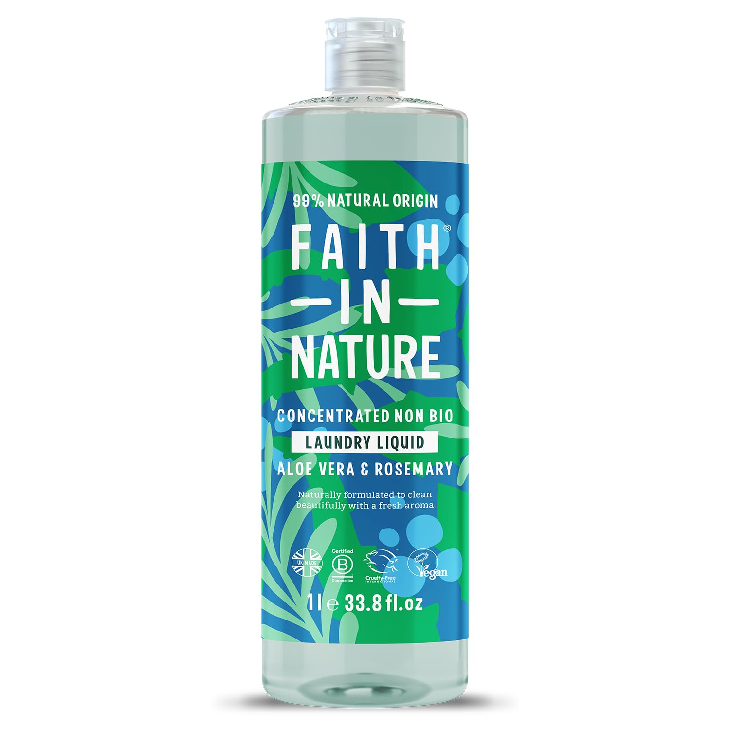 FAITH IN NATURE Laundry Liquid with Aloe Vera - Super Concentrated | 1L | Approx. 30 Washes 1