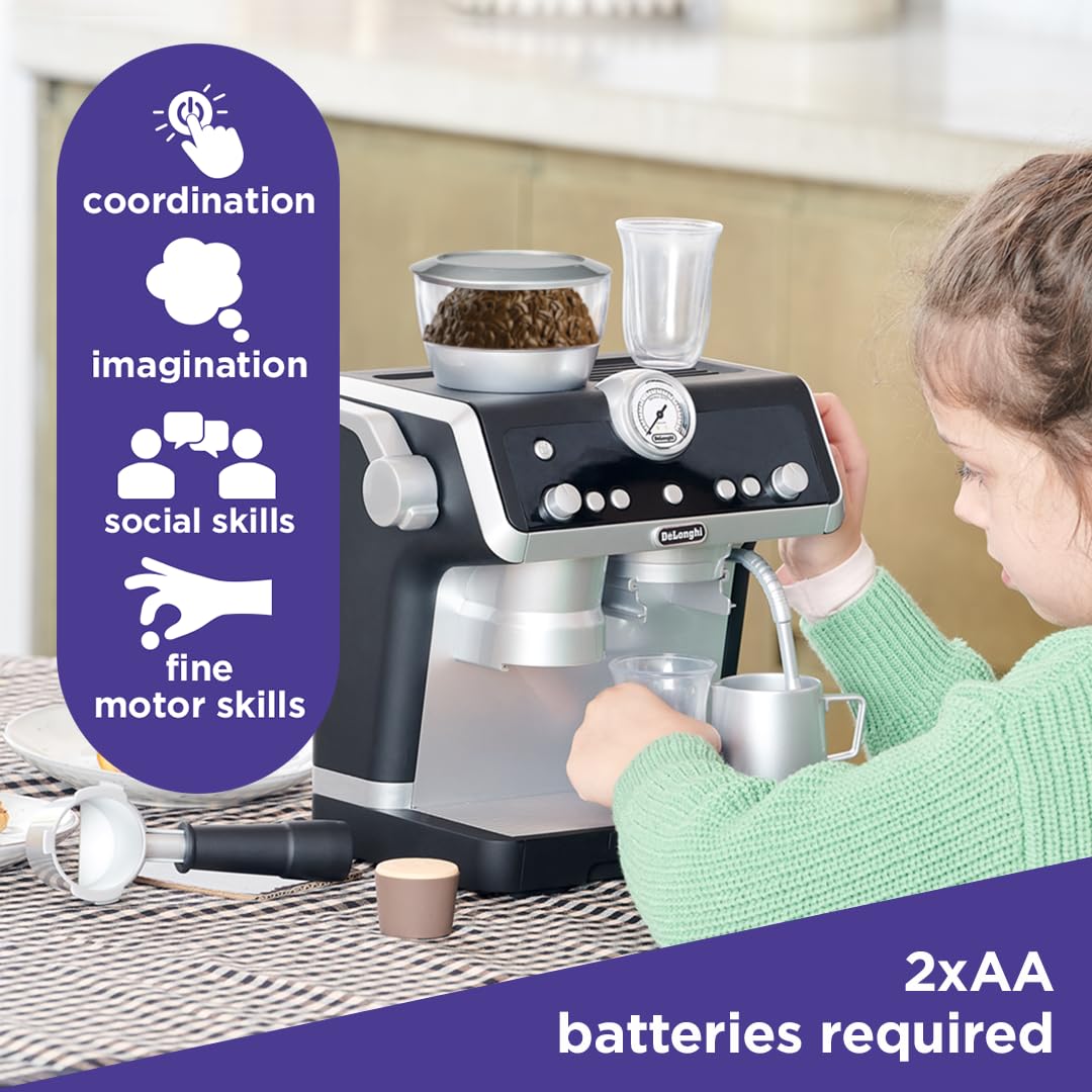 Casdon DeLonghi La Specialista Barista Coffee Machine - Pretend Play Toy for Ages 3+