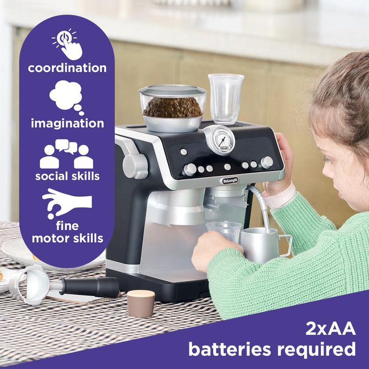 Casdon DeLonghi La Specialista Barista Coffee Machine - Pretend Play Toy for Ages 3+