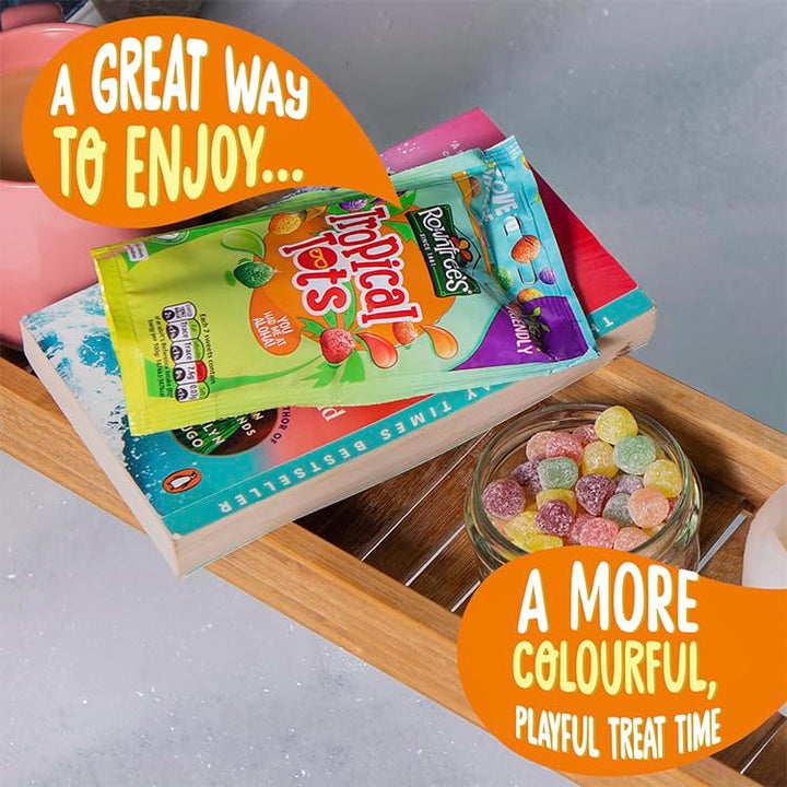 Rowntree's Tropical Tots Vegan Friendly Sweets Sharing Bag 140g