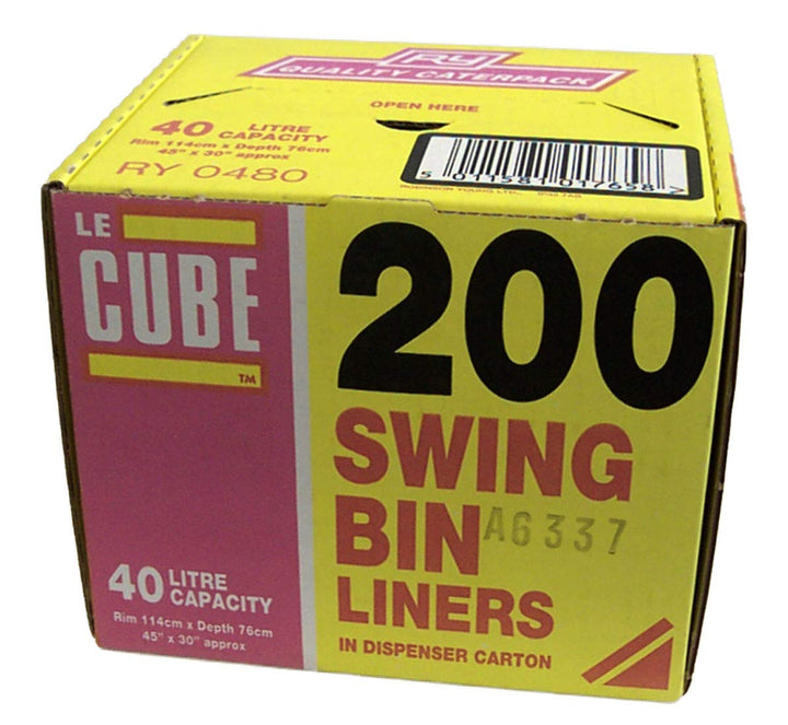 Le Cube - LE CUBE 480 Swing Bin Liner Dispenser 40L, Pack of 200