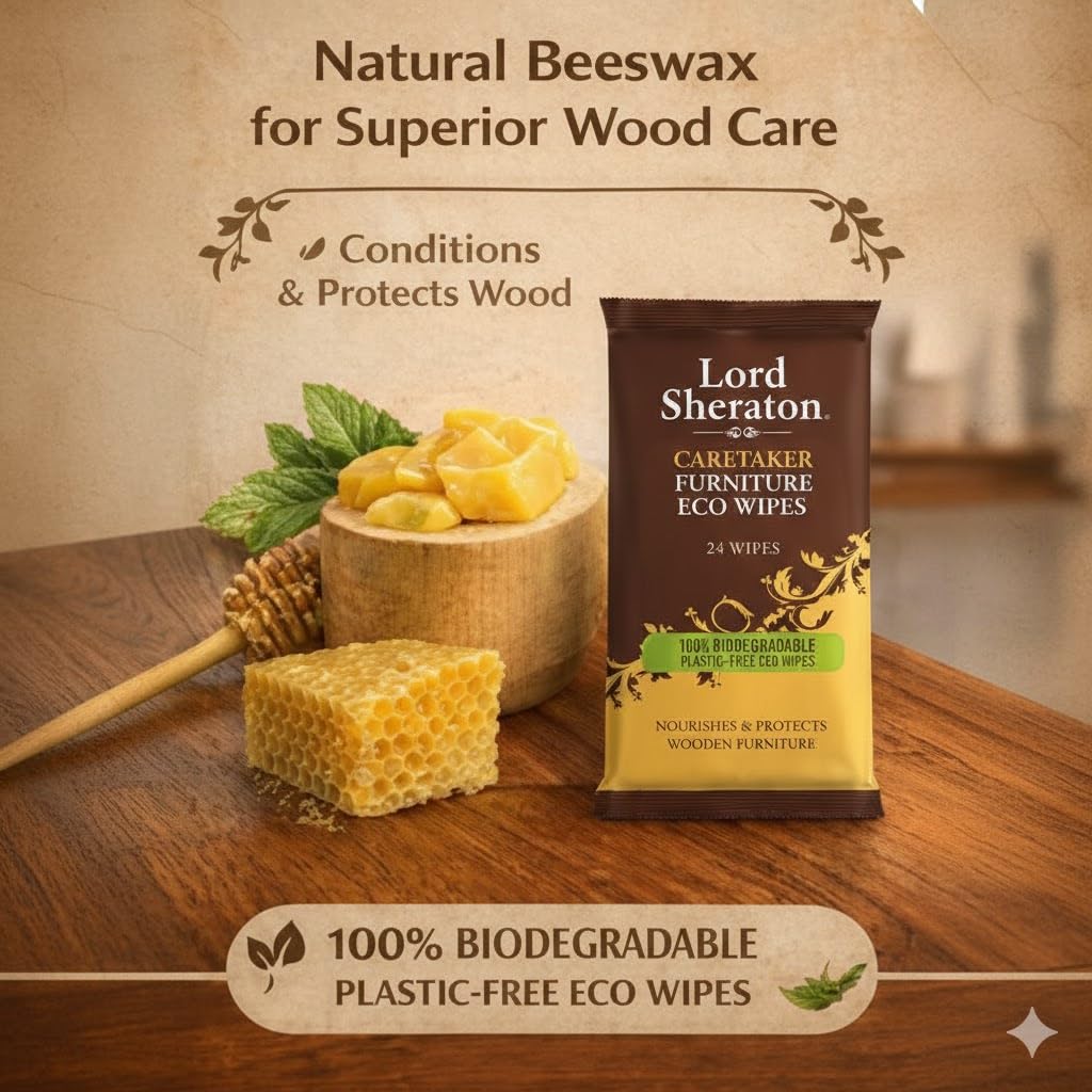 Lord Sheraton Furniture Eco Wipes - Gentle & Powerful Cleaning | 24 Count 4
