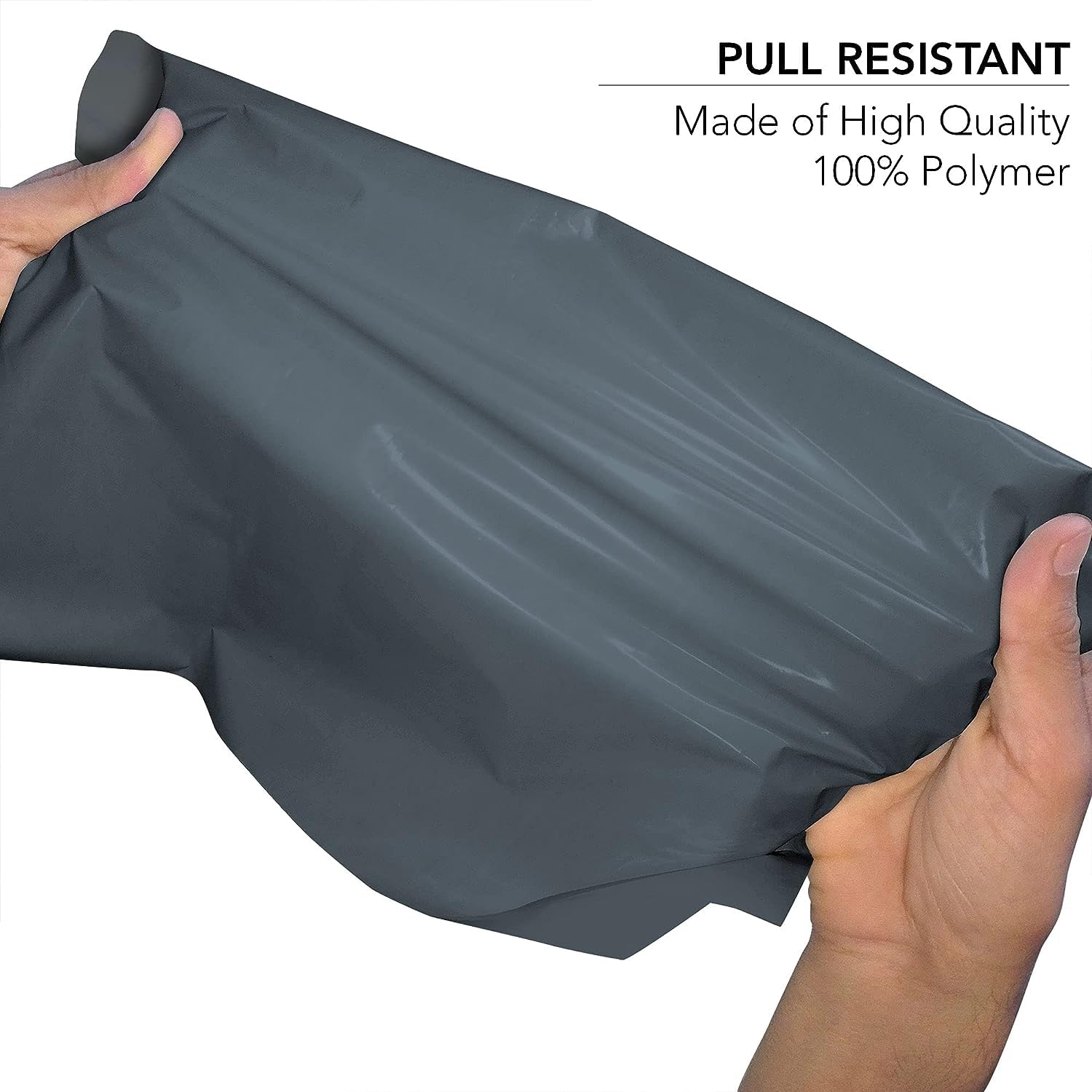 YUNJU 60 Mixed Size Grey Plastic Mail Bags - Self-Seal, Opaque, Waterproof | 4 Sizes Included 7