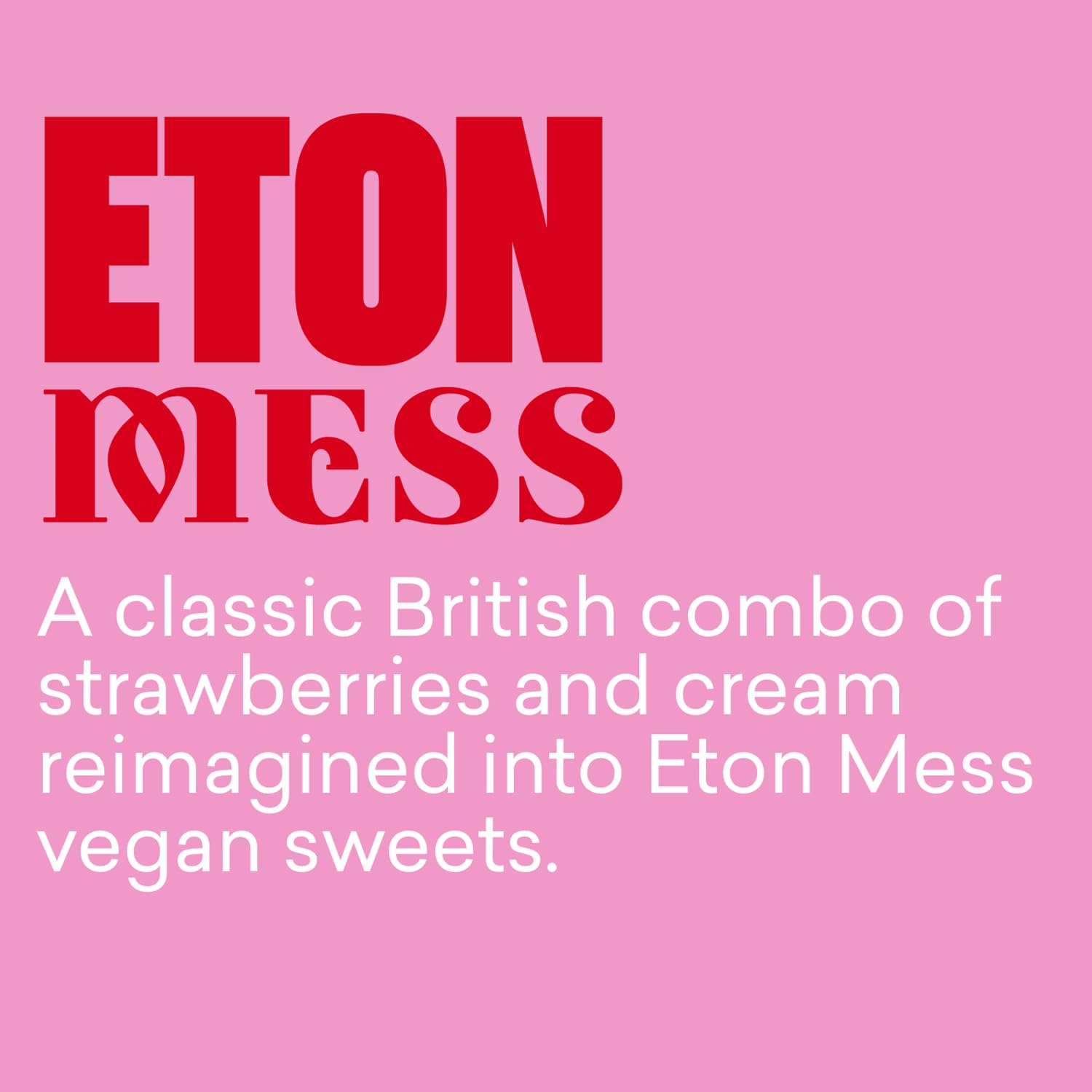 Candy Kittens Eton Mess Wild Strawberry Vegan Sweets Gift Pack 3