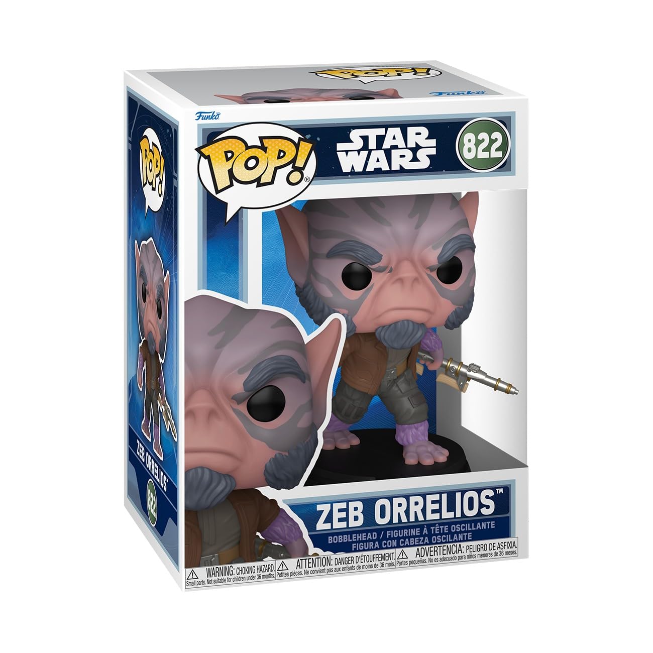 Funko POP! Star Wars: The Mandalorian and Grogu - Zeb Orrelios Collectible Figure | Vinyl | 3.75 in 1