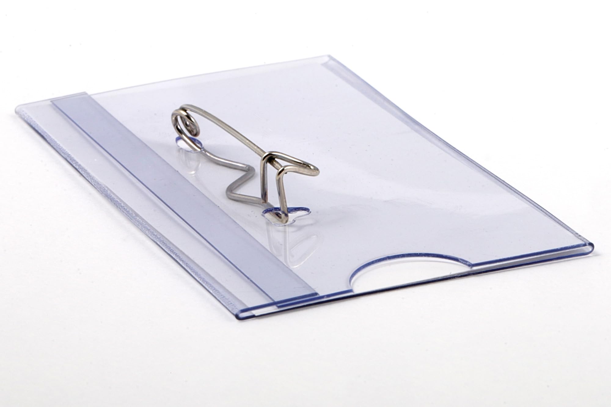 Europel Name Badge Holders - 75x40mm Horizontal ID Card Holder with Safety Pin | Pack of 24 4