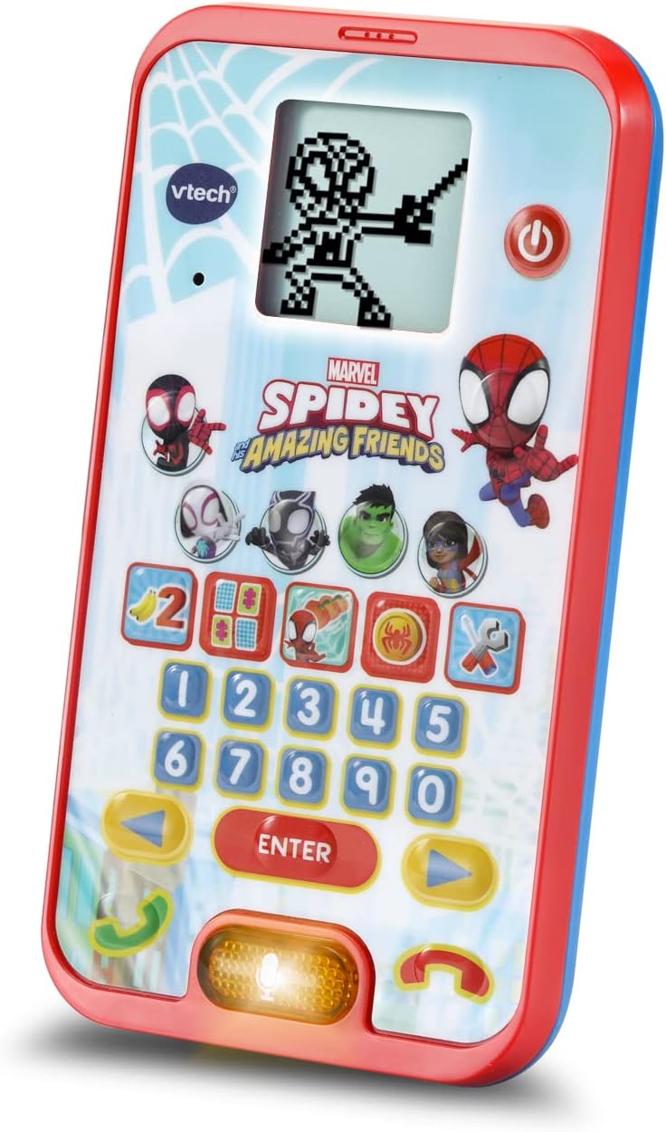 VTech Spidey and His Amazing Friends: Spidey Learning Phone - Interactive Educational Toy for Ages 2-5 1