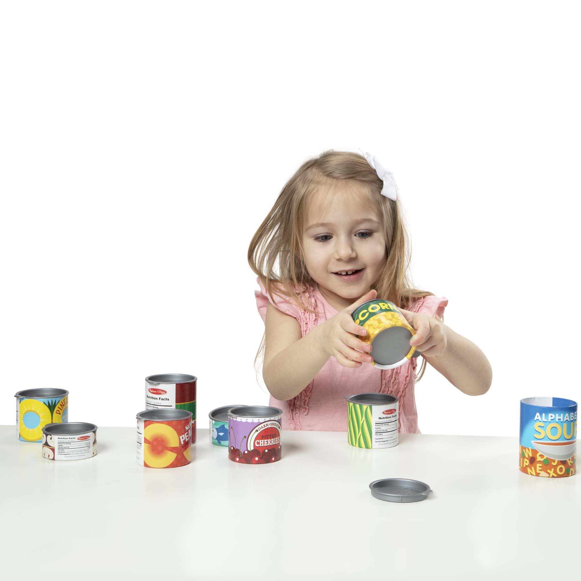 Melissa & Doug Let's Play House Grocery Cans - Pretend Play Food Set | Ages 3+ 8