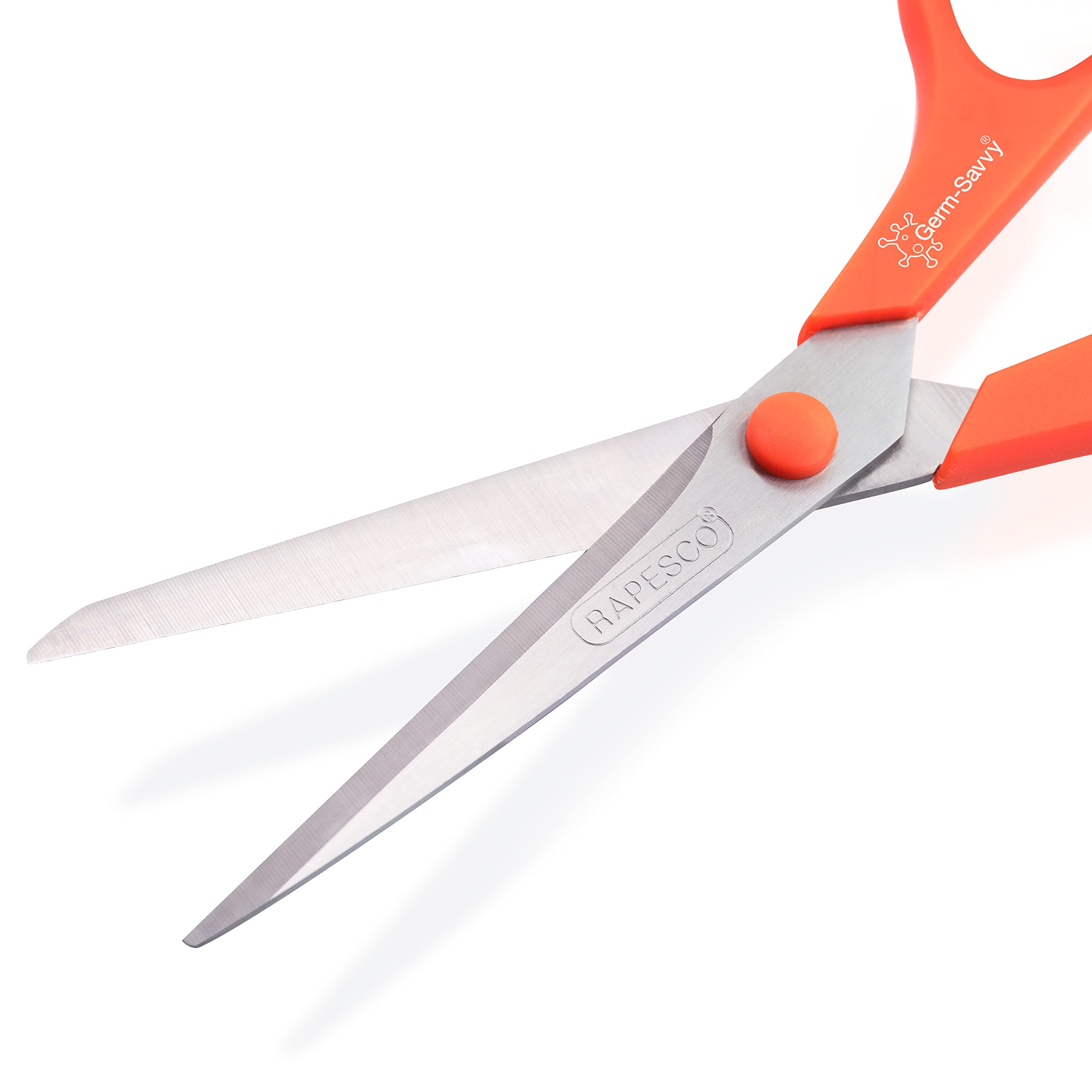 RAPESCO 1667 Germ-Savvy Antibacterial Scissors - 21cm Titanium Blade, Soft Grip, Pack of 3 2