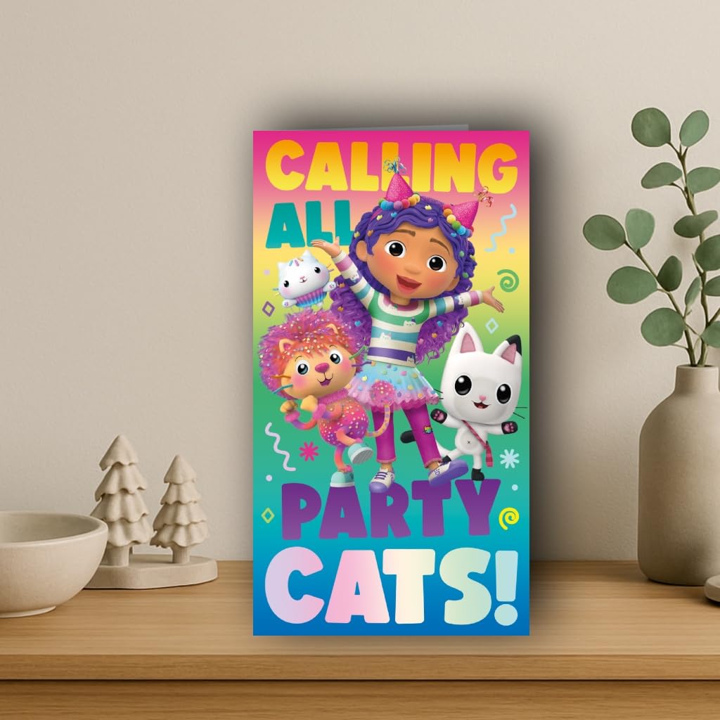 Danilo Promotions LTD Gabby's Dollhouse Birthday Card | Multicolor | Standard Size