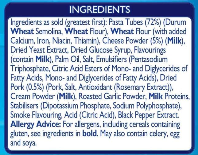 Batchelors - Pasta "n" Sauce Smoky Cheese & Pancetta Instant Pasta Ready Meal 8