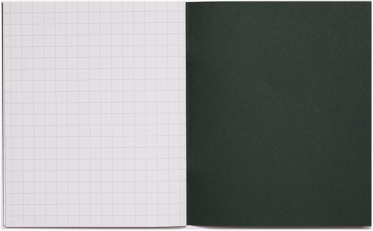 Rhino 8 x 6.5 Exercise Books - 48-Page, 10mm Squared Paper, Dark Green Cover | 10-Pack 7