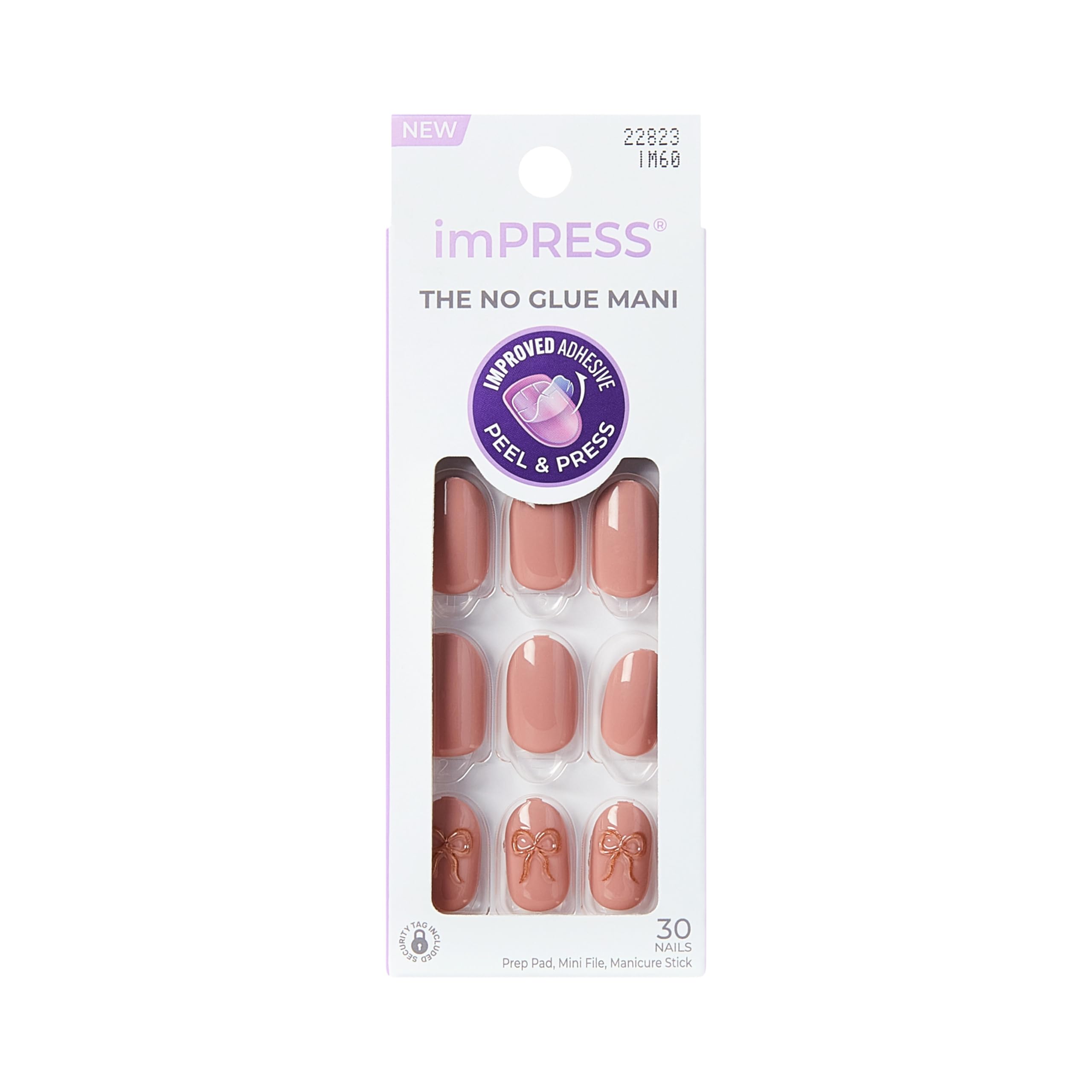 imPRESS Press-On Nails - CLOSE TO YOU | Pink Oval Short | 30 Count